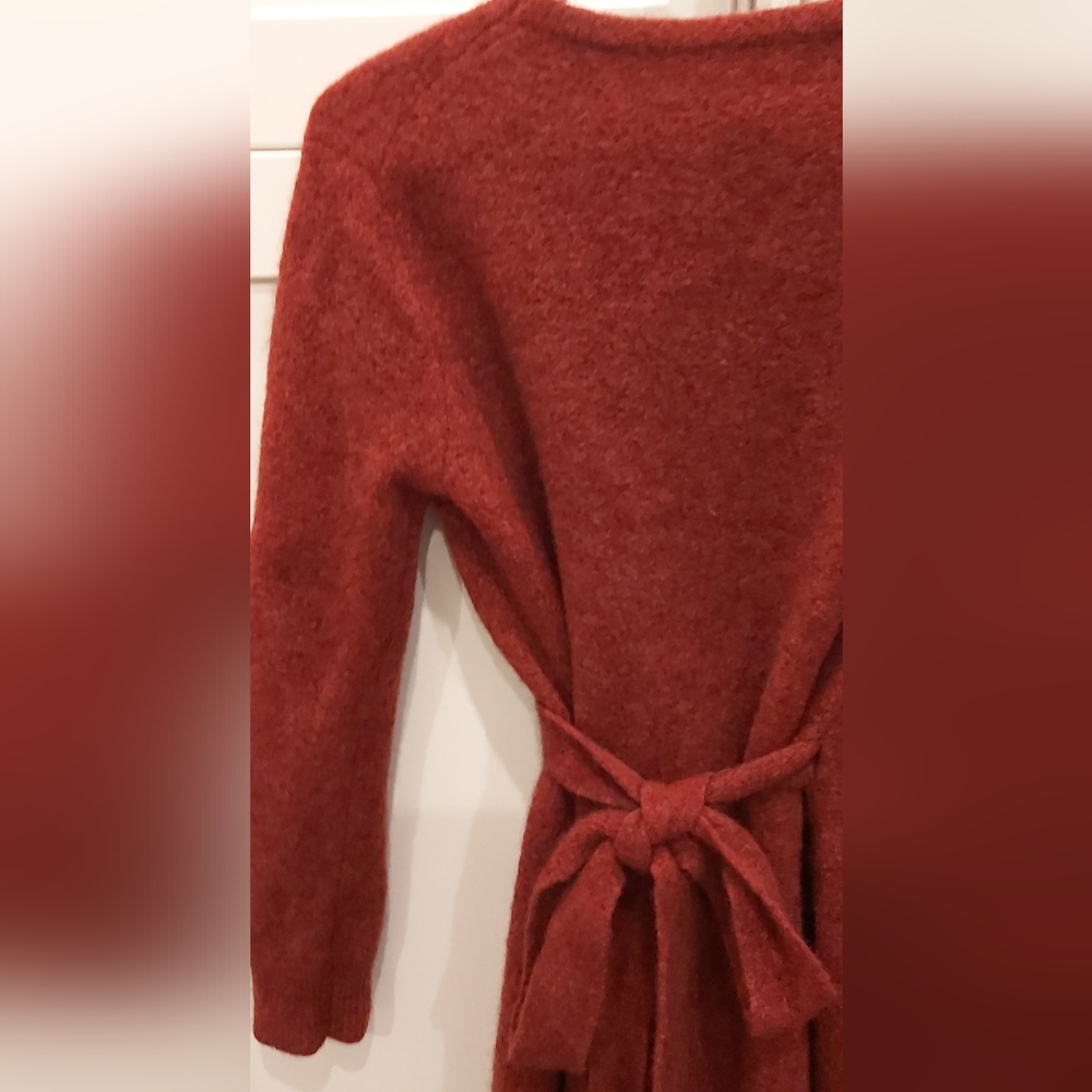 Baby Yak Italian plush knit wrap dress - Picture 4 of 4
